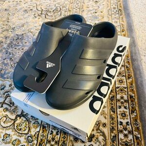 Adidas Slides Size US 12 ADICANE CLOGS Carbon Core Black NWT